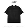 SDSA男装2026新款高贵轻奢复古做旧数字印花圆领短袖T恤百搭宽松 商品缩略图4