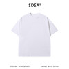 SDSA男装2026新款高贵轻奢美式潮牌纯色破洞设计圆领短袖T恤百搭 商品缩略图0