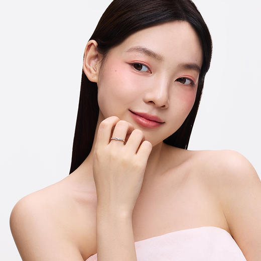 卡蒂罗KADER 缘启情侣对戒 经典钱纹造型闪锆点缀钱币镌刻告白字符原创设计可调节戒 前世今生双向奔赴圆满璀璨 商品图5
