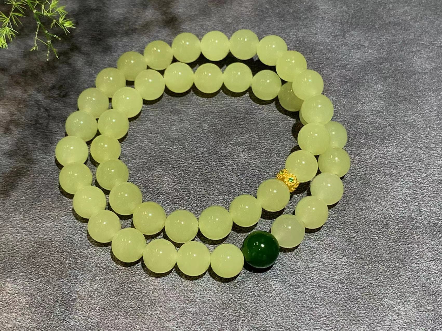 【御珠宫坊】黄玉珠串