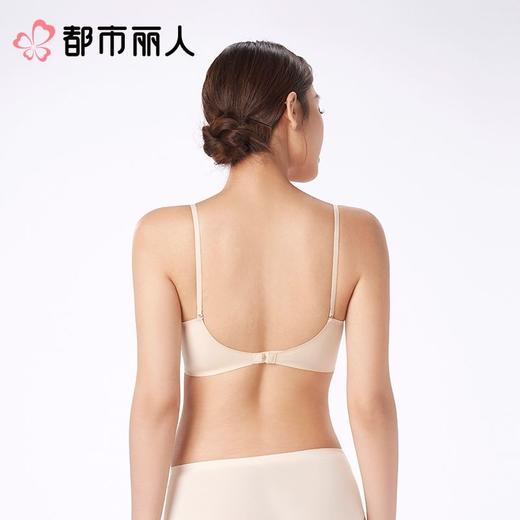 都市丽人内衣无罩杯薄文胸泳布内衣3/4杯内衣软尺码内衣一排四扣无钢圈LBC5B7 商品图2