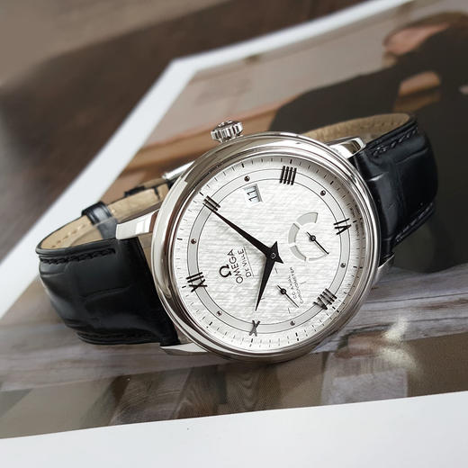 【95新】OMEGA 欧米茄424.13.40.21.02.004天文台认证同轴自动机械机芯 日期显示、动力储备显示39.5MM（男款）碟飞系列 精钢280326AK01 商品图4