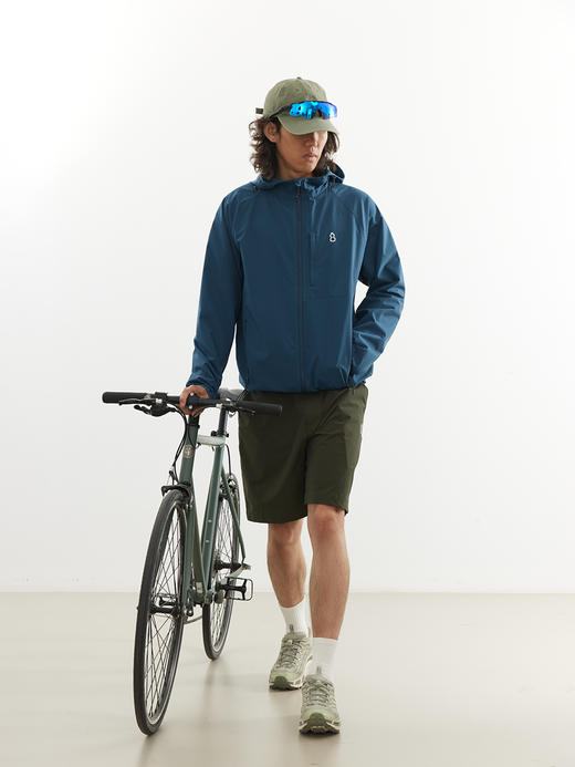 吃茶去chichaqu26春夏户外无氟防水轻量软壳连帽夹克运动徒步骑行 商品图3