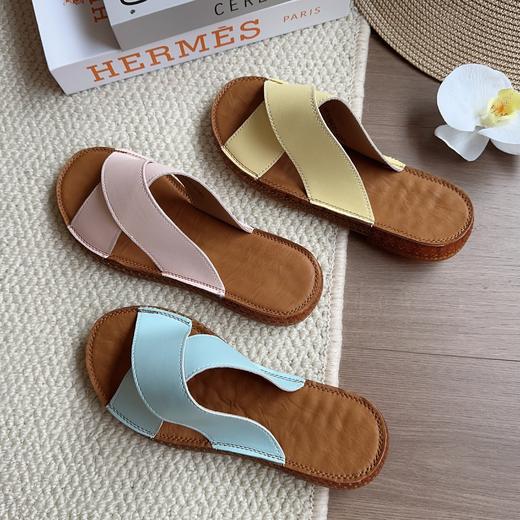 品牌直发！【弥黙夏季真牛皮凉拖】百丽同厂，软到不想脱，懒人必备！牛皮凉拖｜软弹透气，百搭显高 商品图3