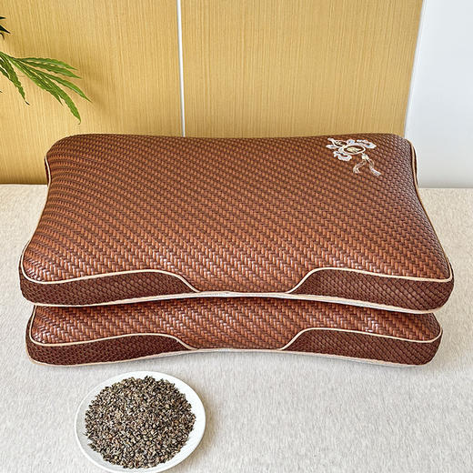 【品牌直发】加倍生活 夏季冰藤荞麦枕 PE藤枕 5款可选夏凉枕 家用凉席枕 茶叶枕 硬枕芯 枕头 枕芯 商品图4