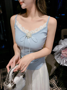 张心子【贯穿夏日】纯欲风吊带背心外穿内搭夏季法式美背内衣 U2603024