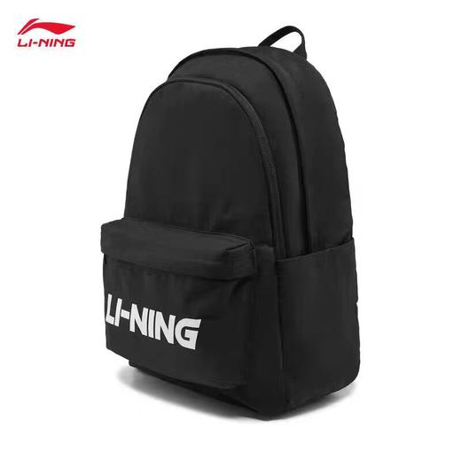 李宁男女同款双肩包2026新款通勤运动背包学生黑色书包ABSW213 DS 商品图5