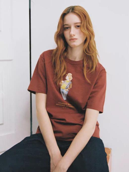 SUPERTOFU(SPTF)/ACDT-SS26-T002/摩登比格犬 柔软舒适竹节棉 数码印花 短袖T恤 商品图3