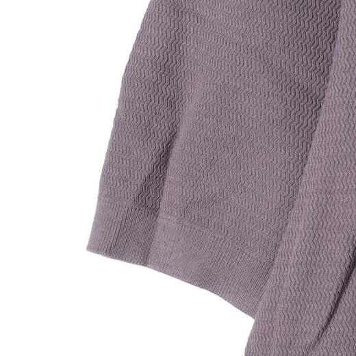 SDSA男装2026新款高贵轻奢美式简约波浪暗纹单扣针织短袖T恤百搭 商品图2