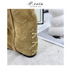 PanYiXiu/潘依绣高丝光牛反绒春夏露趾增高堆堆靴凉靴 TB25019 商品缩略图2