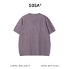 SDSA男装2026新款高贵轻奢美式简约波浪暗纹单扣针织短袖T恤百搭 商品缩略图4