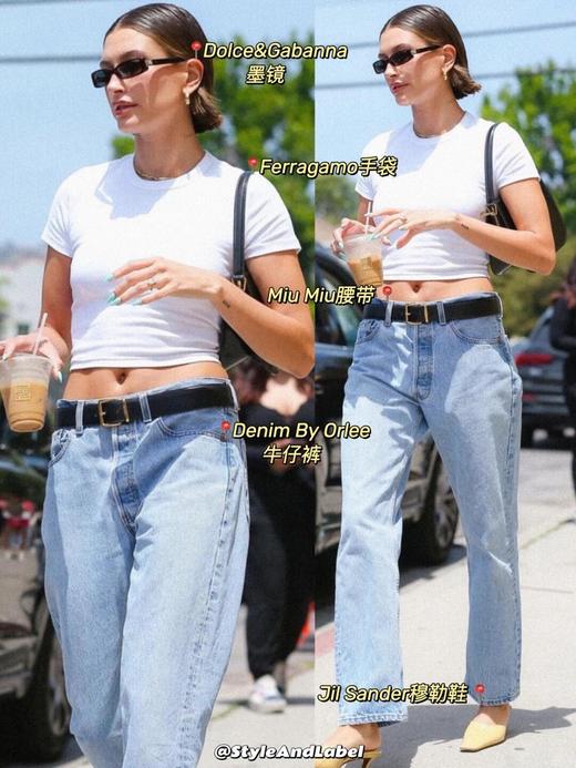 Mi*u 金属搭扣Nappa腰带 商品图8