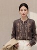 「自」全新升级【铂金会员330/天猫449/差价119】(05112)洛诗琳轻奢重工刺绣衬衫2026新款新中式国风圆领苎麻上衣 商品缩略图2