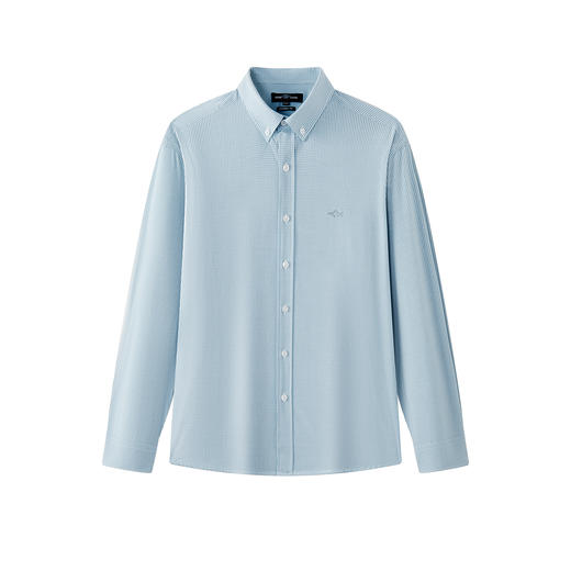 【莫代尔】德鲨男装长袖格子衬衫2026春季新款休闲打底上衣男衬衣 商品图4