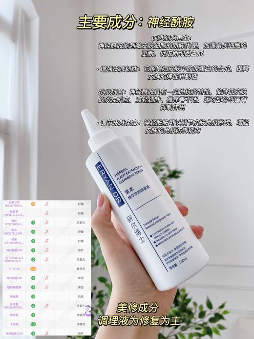 研尔博士痘肌修护组合-草本植萃焕颜软膜粉250g 植萃净颜调理液300ml 商品图10