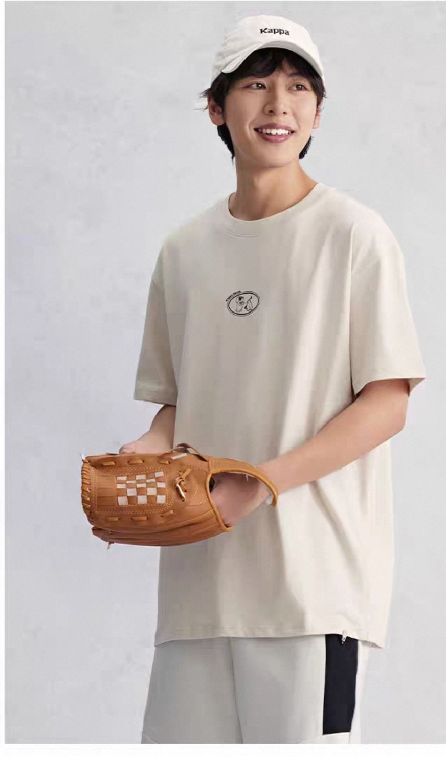 XXMkappa卡帕背靠背夏季情侣款t恤休闲短袖纯棉