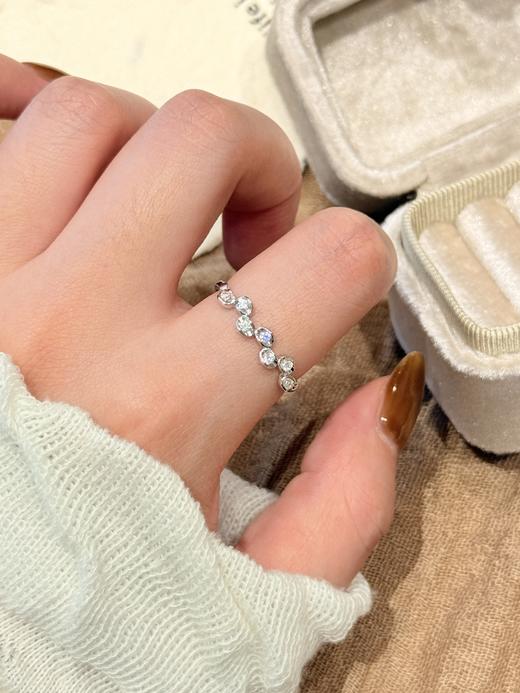 卡蒂罗KADER 星光贝壳女戒  闪锆点缀贝壳造型设计轻奢时尚高级感开口可调节单戒一只 璀璨闪耀配饰 商品图3