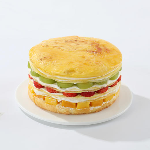 【鲜果布蕾千层】缤纷鲜果烤布蕾千层，青提草莓芒果层层叠叠，烤布蕾带一点焦香奶甜，搭配轻盈奶油和千层皮，奶香醇厚清爽不腻（今日特惠） 商品图2