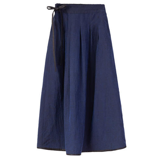 牧衣游原创重磅龟裂纹香云纱半身裙新款显瘦宽松百搭A字裙 四季说 商品图4