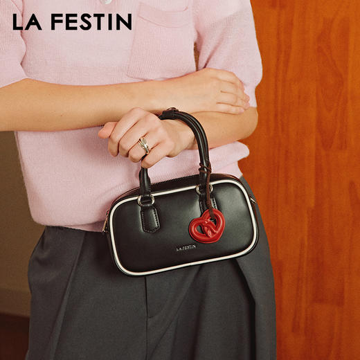 拉菲斯汀 小胖墩cookie包包保龄球包斜挎包手提波士顿包【本商品不支持用券】 商品图3