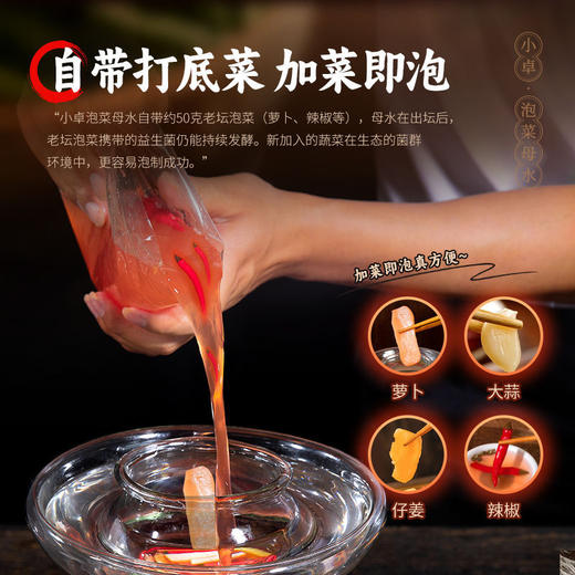 小卓四川泡菜母水家用老母液袋装农家腌制酸辣可口酸甜传统手工 商品图2