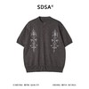 SDSA男装2026新款轻奢亨利领民族风刺绣针织短袖新中式通勤上衣 商品缩略图0