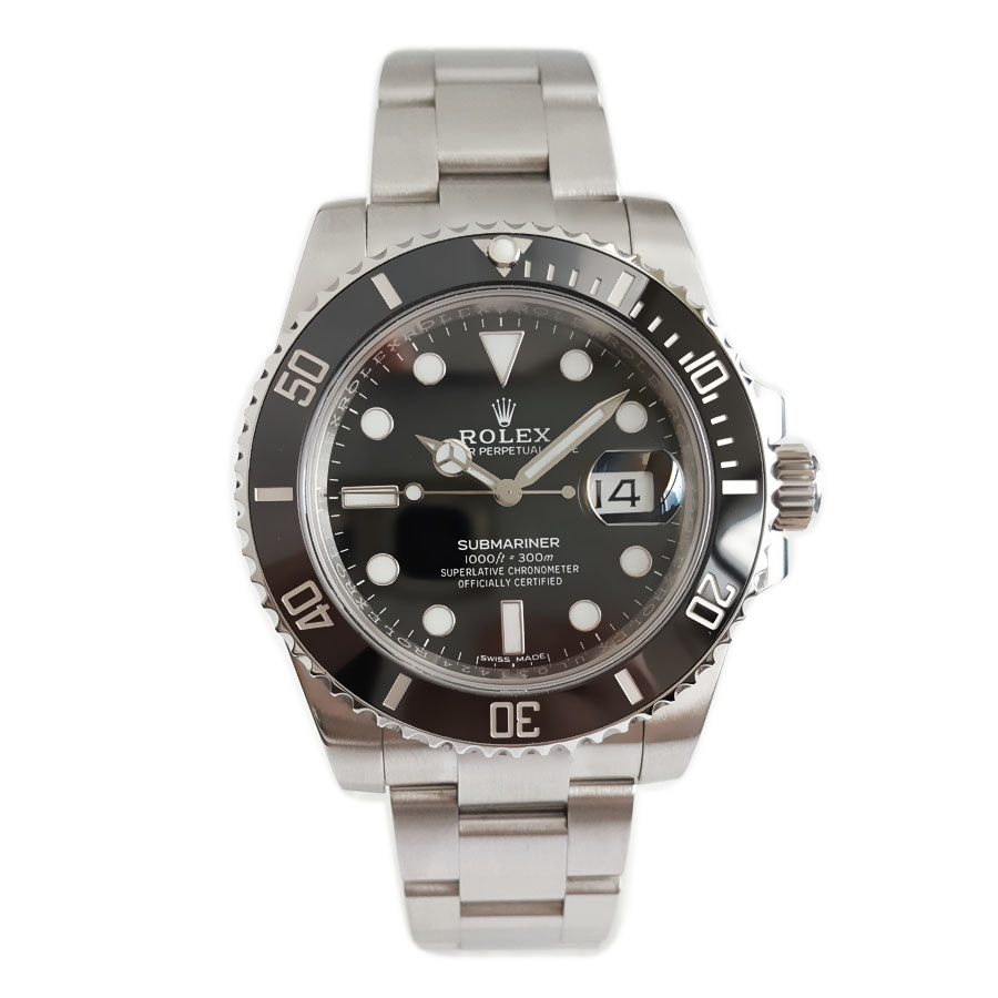 【95新】ROLEX 劳力士116610LN-0001天文台认证自动机械机芯日期显示40MM（男款）蚝式钢；可旋转陶质字圈潜航者系列070426NJS15