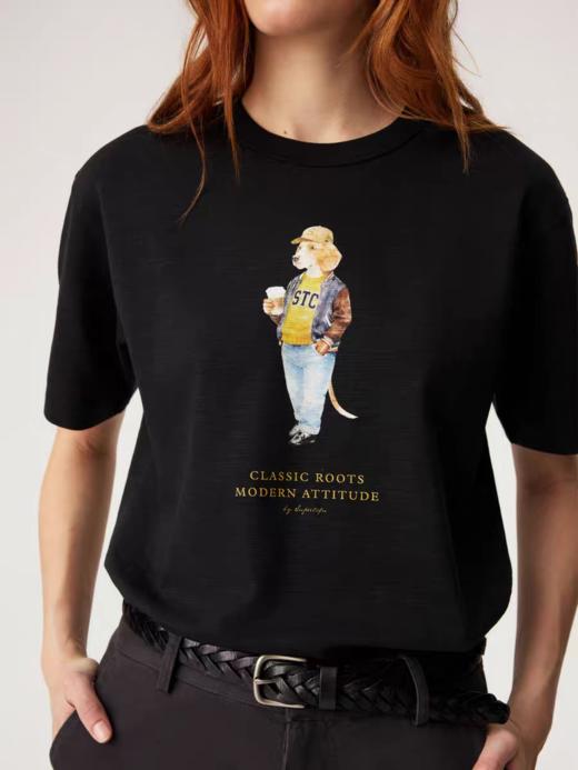 SUPERTOFU(SPTF)/ACDT-SS26-T002/摩登比格犬 柔软舒适竹节棉 数码印花 短袖T恤 商品图2