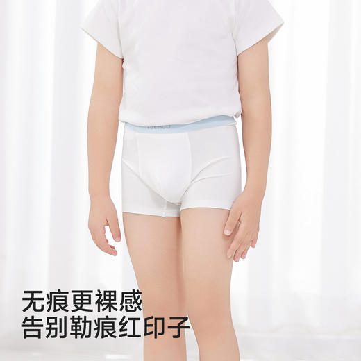 【7A抑菌莫代尔】英氏儿童内裤男童平角内裤四季款女童抗菌四角裤中大童内裤2件装 商品图3