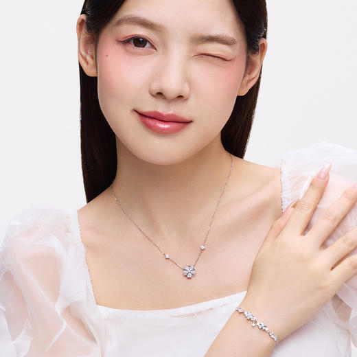 卡蒂罗KADER 星辰花项链 925银小众轻奢精致锁骨链甜美温柔清冷感百搭设计 浪漫告白节日限定 商品图5