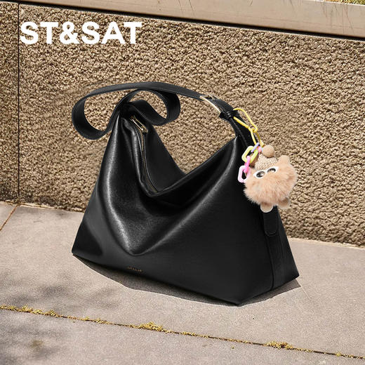 星期六简约复古通勤斜挎单肩包SSD521A0NN 商品图2