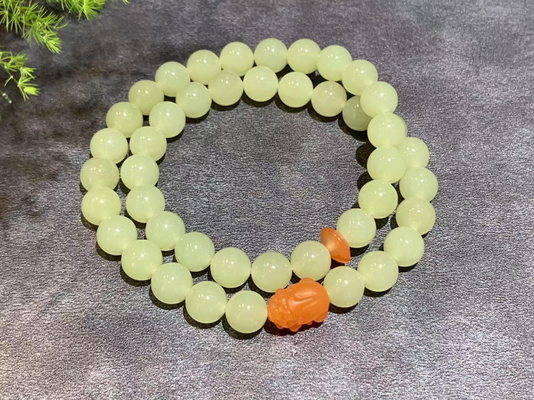 【御珠宫坊】黄玉珠串