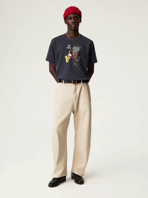 SUPERTOFU(SPTF)/BMKS-SS26-P235/莱赛尔棉混纺 阔型休闲裤弯刀裤 商品图2