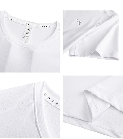 安踏速干C10 | 轻量速干T恤男子夏季透气跑步T恤152625110 商品图3