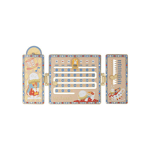 物兮物 爱丽丝漫游奇境系列 怀表兔滑动日历冰箱贴 商品图4