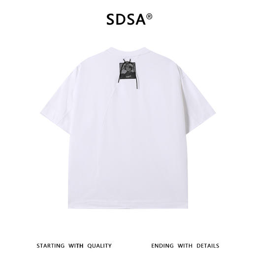 SDSA男装2026新款高贵轻奢潮牌后背人物印花圆领短袖T恤百搭时尚 商品图4