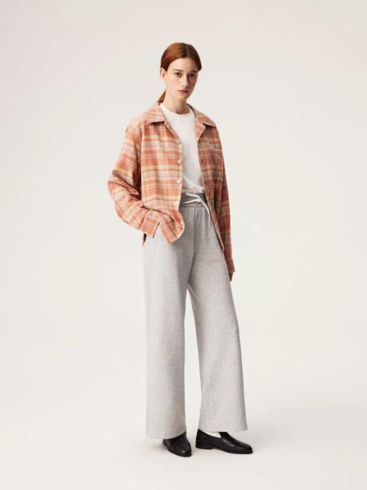 SUPERTOFU(SPTF)/BYZ-SS26-S086/法兰绒 暖色调格纹 单口袋长袖古巴领衬衫 商品图3