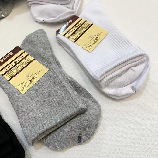 纯元！出口订单余！一年四季都好穿的无印中筒袜！ 商品图5