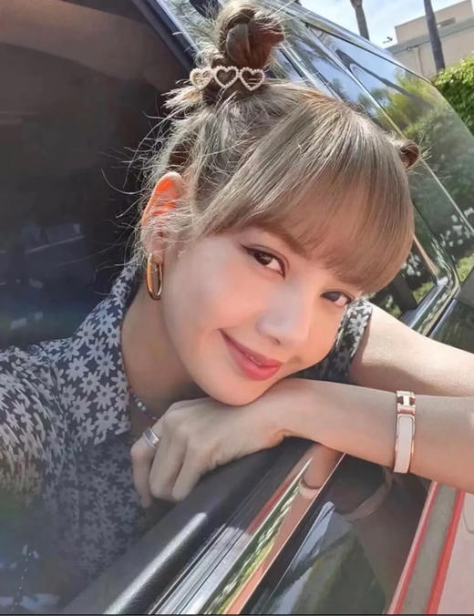 爱马仕 H 小号 白金色 珐琅 手镯 商品图1