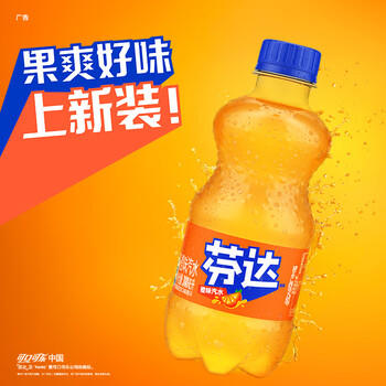 可口可乐芬达 Fanta 橙味汽水 碳酸饮料 300ml*24瓶 整箱装 商品图4