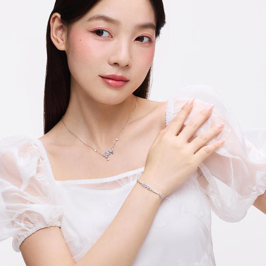 卡蒂罗KADER 浮光桂序手链  925银闪闪蝶舞轻奢小众月桂女神轻奢高级设计可调节拼接链 日常通勤百搭浪漫告白好运 商品图3