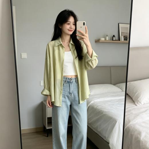 【天丝莱赛尔空调衫】天丝莱赛尔混纺材质 薄如蝉翼自带呼吸感  轻薄！透气！飘逸~~ 商品图6