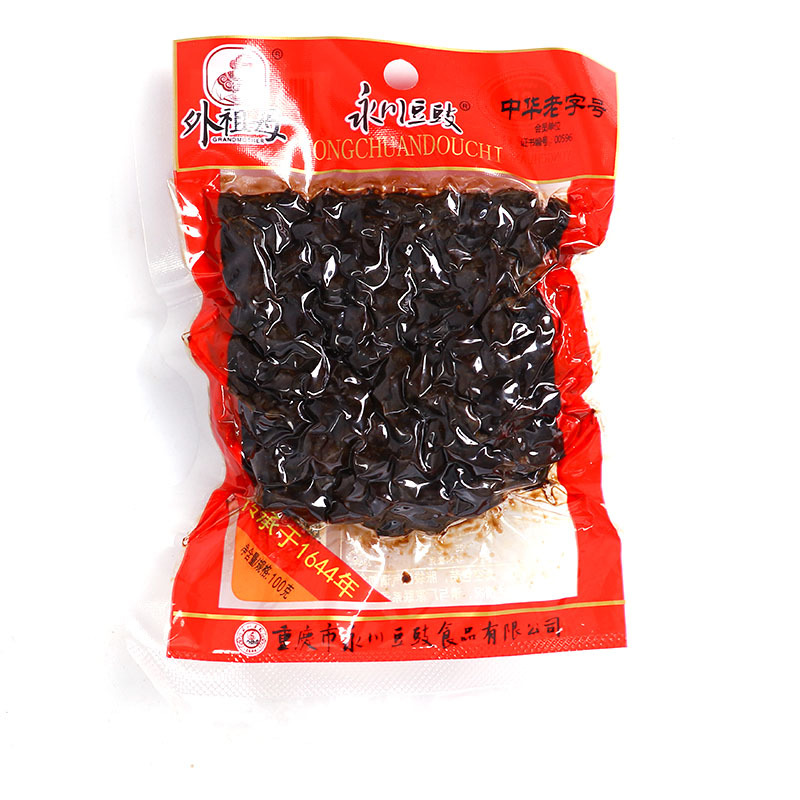外祖母重庆永川干豆豉100g 袋装四川特产自制豆豉
