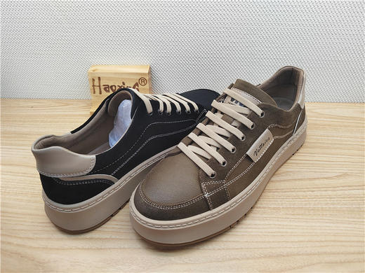 豪行秋冬新款13392816真皮牛皮运动休闲男鞋单鞋皮鞋 商品图3