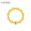 GAONAS 黄铜合成锆石手链 莲花宝相 贵气新中式金色手链11954SGO 商品缩略图0