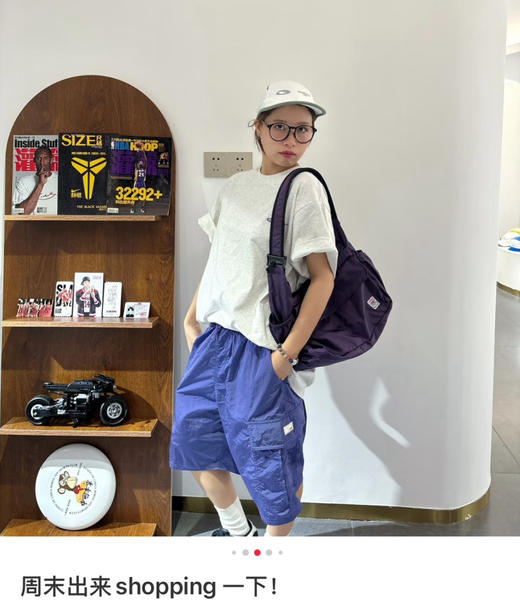 纯正订单VISIO*N 街头运动包尼龙折叠收纳斜挎包 商品图3