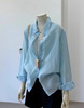叶未语·秋波蓝棉衬衫 | 奶里奶气的蓝色，干净清爽好搭配，夏日绝美衬衫 商品缩略图1