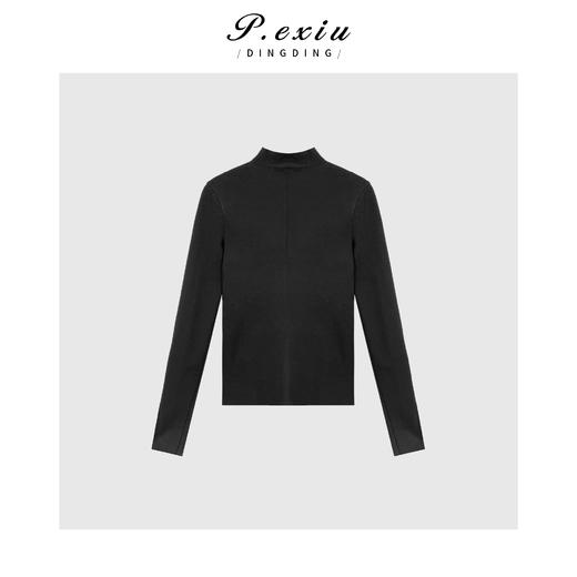 04-3潘依绣丁丁宠粉极简设计立领双拉链休闲长袖外套 W-61931 商品图1