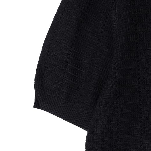 SDSA男装2026新款高贵轻奢老钱风肌理提花针织圆领短袖T恤百搭 商品图2