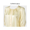 凯喜雅 墨玉蝴蝶缎短袖衬衫 100%桑蚕丝 商品缩略图4